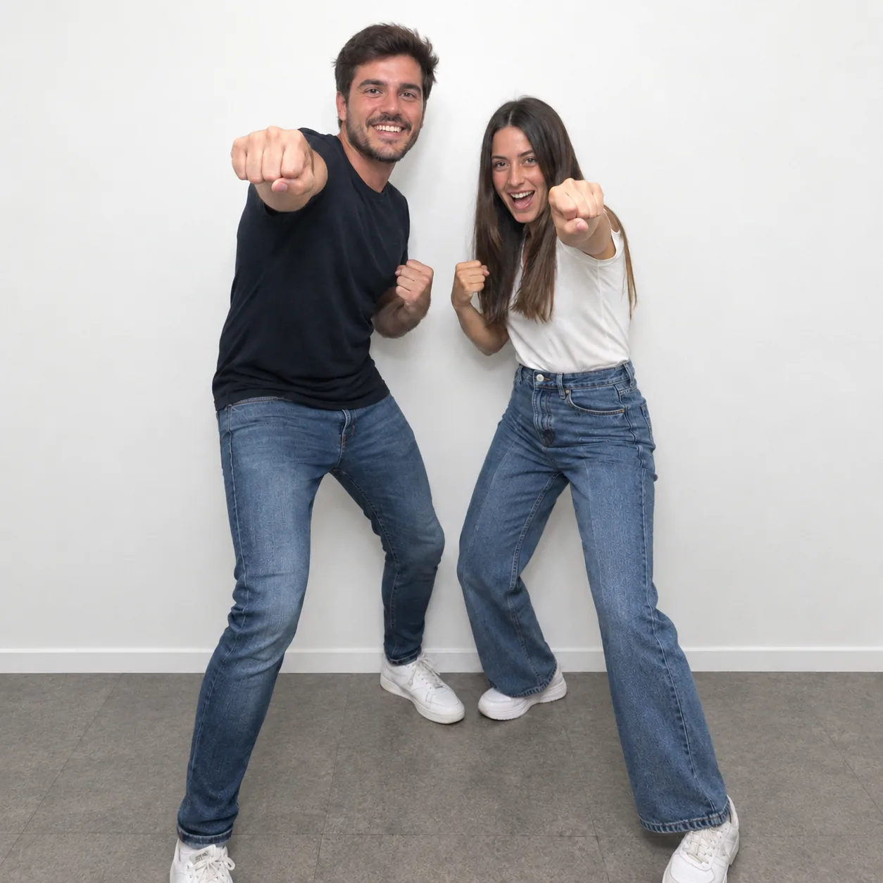 Participantes preparados para una captura SelfIA